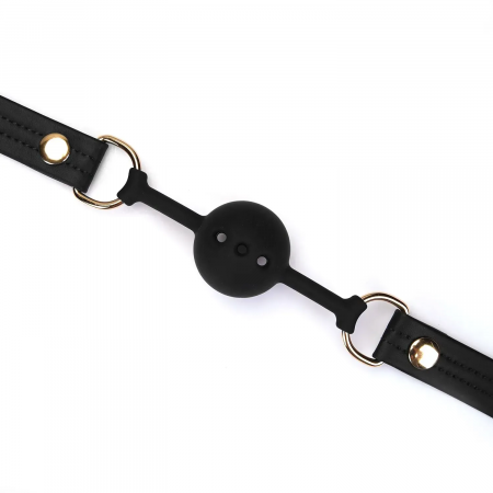фото Кляп Liebe Seele Black Organosilicon Ball Gag
