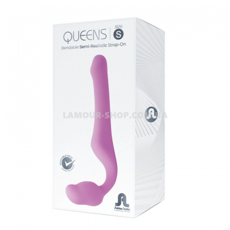 фото Безремінний страпон Adrien Lastic Queens S, регульований вигин