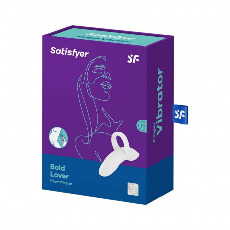 фото Вібратор на палець Satisfyer Bold Lover White, гнучкий