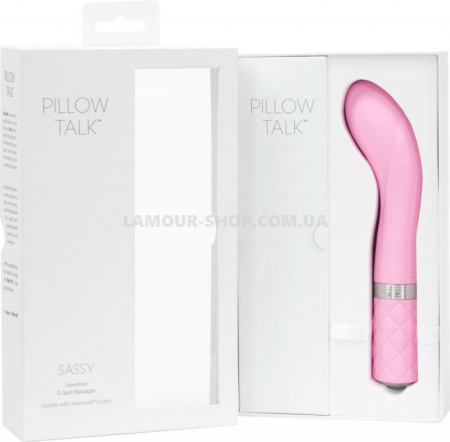 фото Вібратор Pillow Talk - Sassy Pink з кристалом Сваровські для точки G