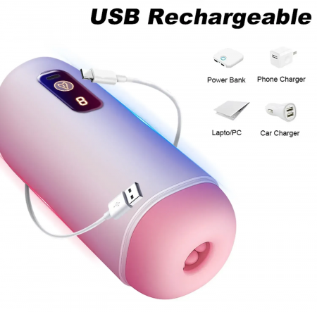 фото Мастурбатор FOX - USB Rechargeable, 8 vibration functions, 