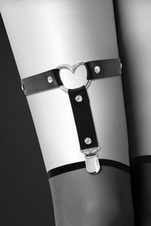 фото Гартер на ногу Bijoux Pour Toi - WITH HEART Black