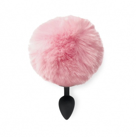 фото Анальна пробка М Art of Sex - Silicone Bunny Tails Butt plug Pink, діаметр