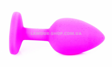 фото Aнальний затор Boss Series - Jewellery Pink Silicon PLUG Small Light Blue