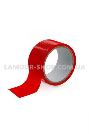 фото Скотч для бондажу Fetish Tentation Red (15м), не липне до шкіри та волосків