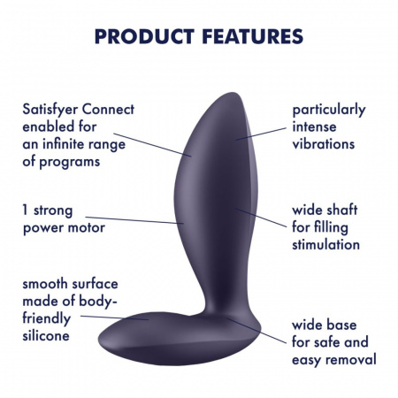 фото Анальна смарт-пробка з вібрацією Satisfyer Power Plug, дуже потужна
