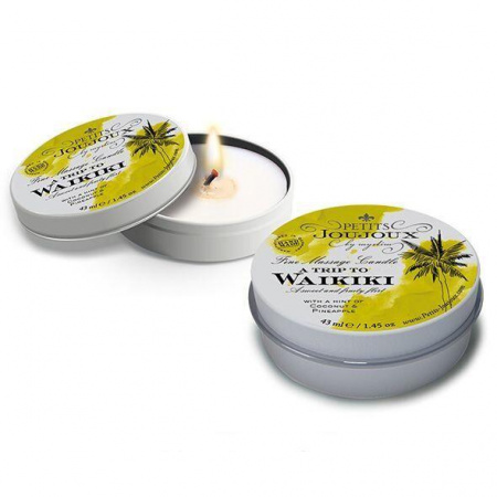 фото Масажна свічка Petits Joujoux - Waikiki Beach - Coconut and Pineapple (43 мл)