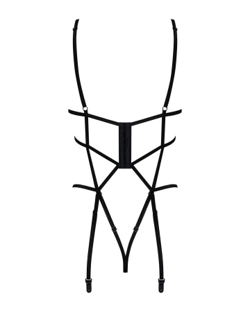 фото Портупея Obsessive Badossa crotchless teddy S/M