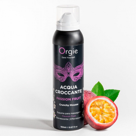 фото Масажна пінка Orgie – Acqua Croccante Passion Fruit (150 мл)