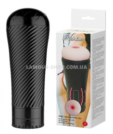 фото Мастурбатор анус з вібрацією-Pink Butt, 