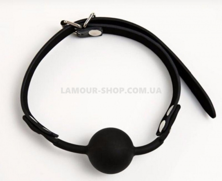 фото Кляп силіконовий, чорний