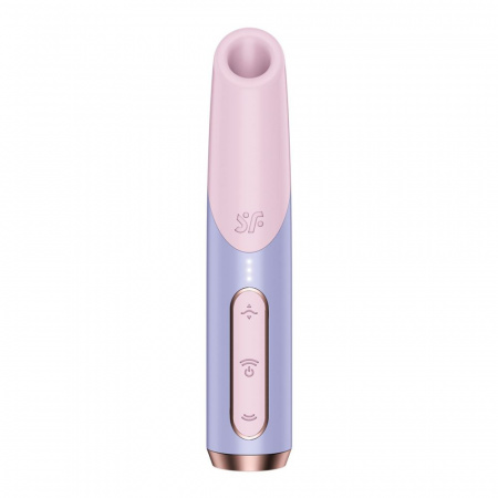 фото Вакуумний стимулятор Satisfyer Bold Kiss Violet, технологія 3D Air Pulse, 30