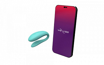 Смарт-вібратор для пар We-Vibe Sync Lite Aqua, 10 віброрежимів