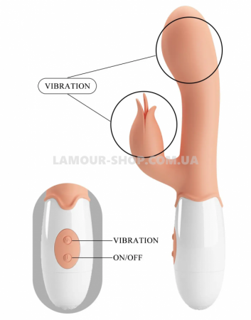 фото Вібратор із стимулятором клітора Pretty Love - Bloody Mary