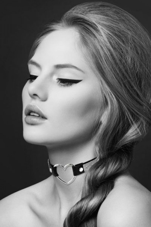 фото Чокер зі стразами Bijoux Pour Toi - HEART DIAMOND
