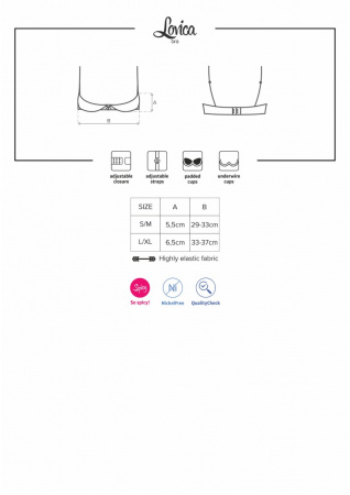 фото Бюстгалтер Lovica Half-Bra Red S/M