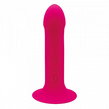 Ділдо з вібро Adrien Lastic Hitsens 2 Pink, підходить для страпону