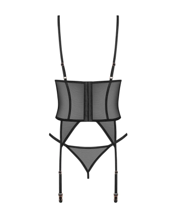 фото Корсет Obsessive Euridia corset & tanga M/L