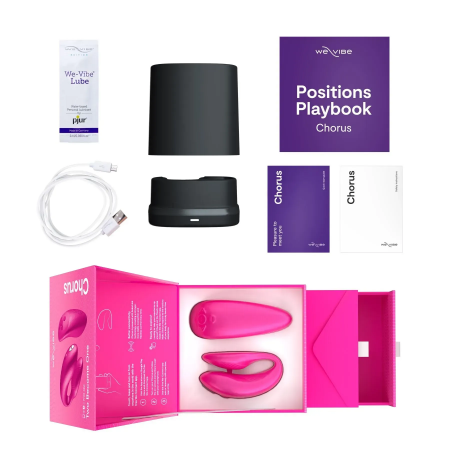 фото Смарт-вібратор для пар We-Vibe Chorus Cosmic Pink, сенсорне керування