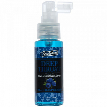 Спрей для минета Doc Johnson GoodHead DeepThroat Spray – Blue Raspberry 59 мл