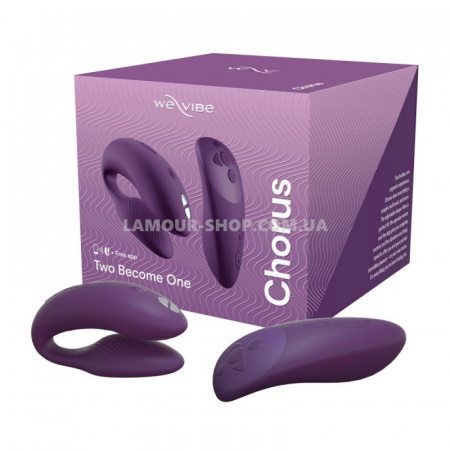 фото Смарт-вібратор для пар We-Vibe Chorus Purple, сенсорне керування 
