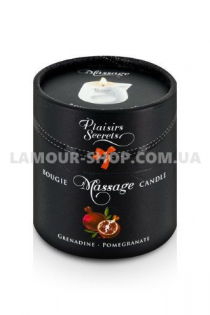 фото Масажна свічка Plaisirs Secrets Pomegranate (80 мл)