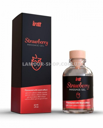 фото Массажный гель для интимных зон Intt Strawberry (30 мл)