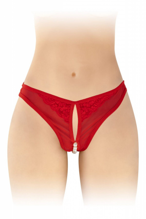 фото Трусики з перлами і доступом Fashion Secret Sophie Red
