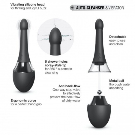 фото Автоматичний анальний душ-вібратор Dorcel Douche Mate Pro