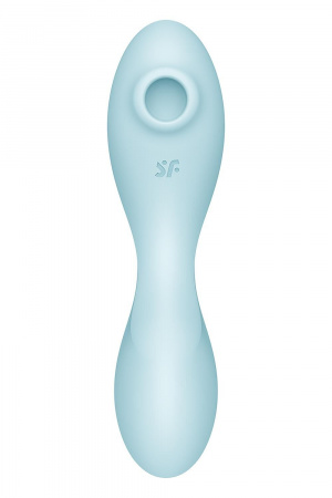 фото Вакуумний стимулятор із вібрацією Satisfyer Curvy Trinity 5 (Blue)