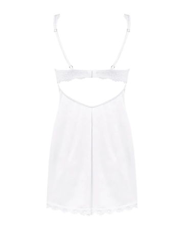 фото Сорочка  Obsessive Amor Blanco underwire chemise & thong white S/M
