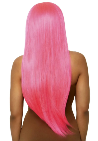 фото Перука  Leg Avenue 33″ Long straight center part wig neon pink