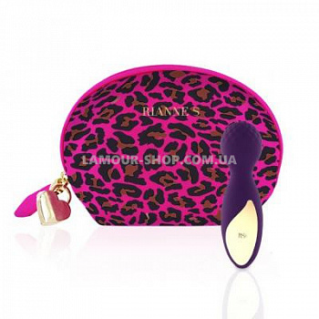 Мини вибромассажер Rianne S: Lovely Leopard Purple