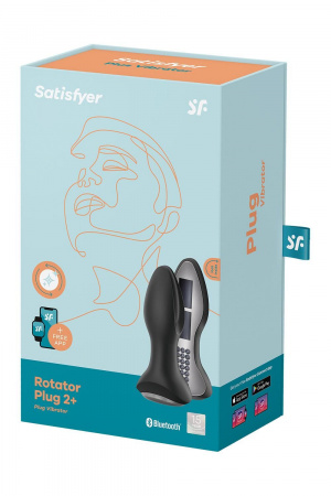 фото Анальна вібропробка із перлинним масажем Satisfyer Rotator Plug 2+ Black