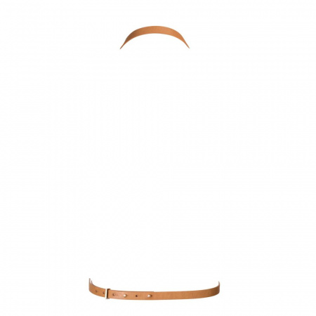 фото Портупея Bijoux Indiscrets MAZE - 8 Harness Brown, экокожа