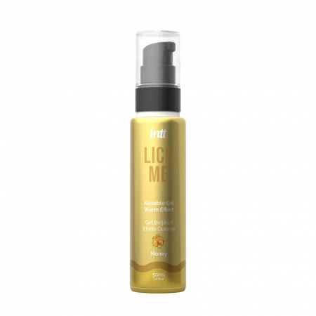 фото Гель для оральних пестощів із зігрівальним ефектом INTT Lick Me Kissable Gel Honey 50