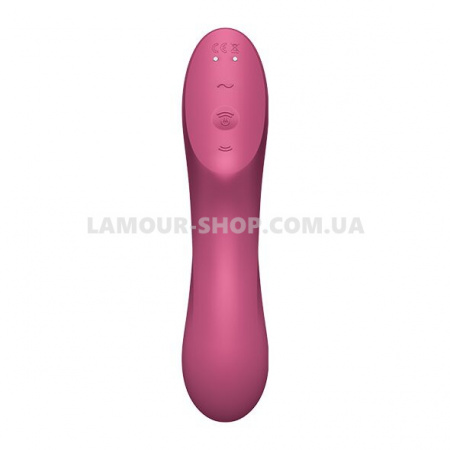 фото Вакуумний стимулятор із вібрацією Satisfyer Curvy Trinity 3 Red