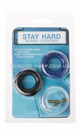 фото Набір ерекційних кілець Stay hard