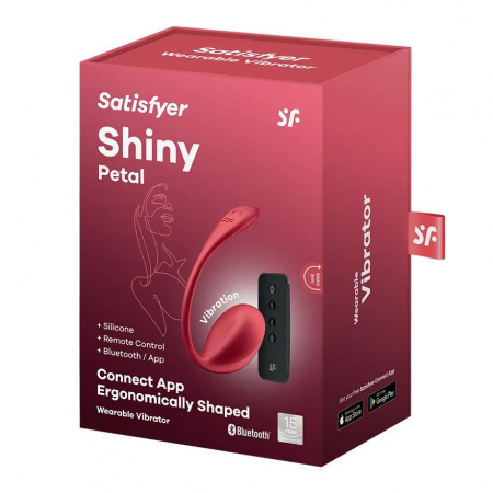 фото Смарт-віброяйце Satisfyer Shiny Petal Connect App, керування зі смартфона