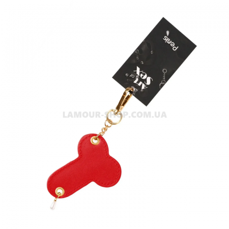 фото Брелок на карабіні для ключів Art of Fhallus, Червоний