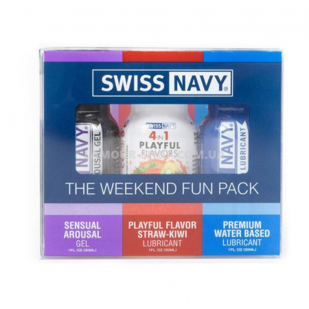 фото Набір Swiss Navy Weekend Fun Pack 3 х 30 мл