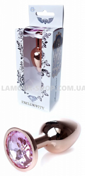 Анальний затор Boss Series - Jewellery Red Gold PLUG Rose S