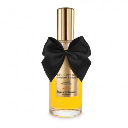 фото Розігріваюча олія Bijoux Indiscrets LIGHT MY FIRE - Caramel & Sea salt