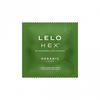 Презерватив  LELO HEX Condoms Organic латексні тонкі та суперміцні 1шт