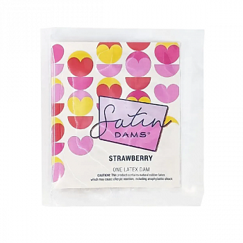 Латексна серветка Satin Dams Strawberry 1 шт