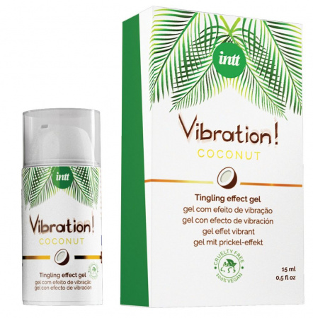 фото Рідкий вібратор Intt Vibration Coconut Vegan (15 мл)