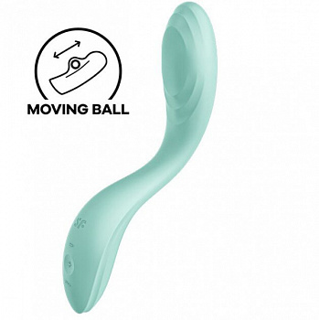 Вібратор із перловою стимуляцією точки G Satisfyer Rrrolling Pleasure Mint