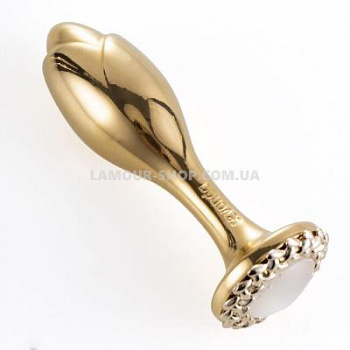 Анальна пробка  LOCKINK SEVANDA Pearl Rose-shape Anal Plug