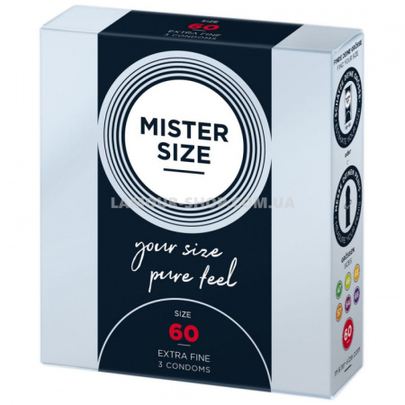 фото Презерватив Mister Size - pure feel - 60  товщина 0,05 мм