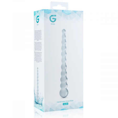 фото Скляний дилдо у вигляді намистин Gildo Glass Dildo No. 20